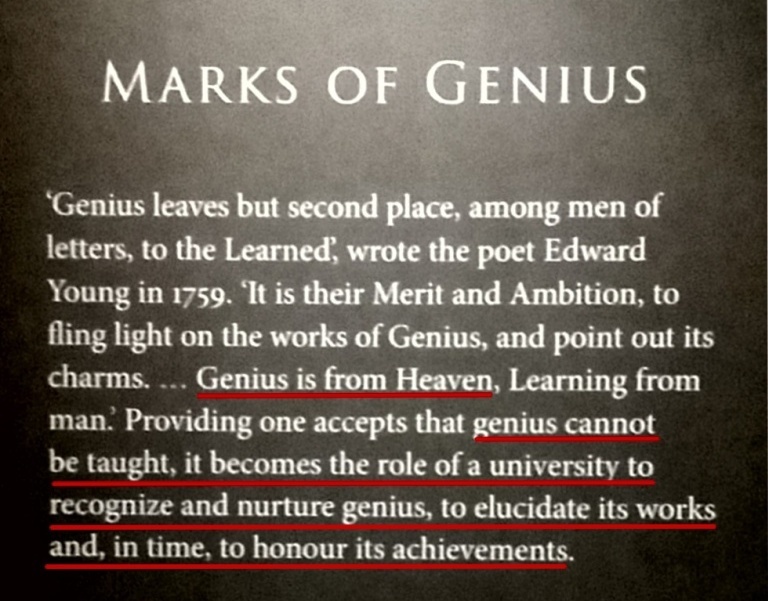 GENIUS, Nature versus Nurture: Child of Patronage, Bodleian Libraires, Oxford, UK. Copyright�2015. Lin Hsin Hsin. All Rights Reserved.